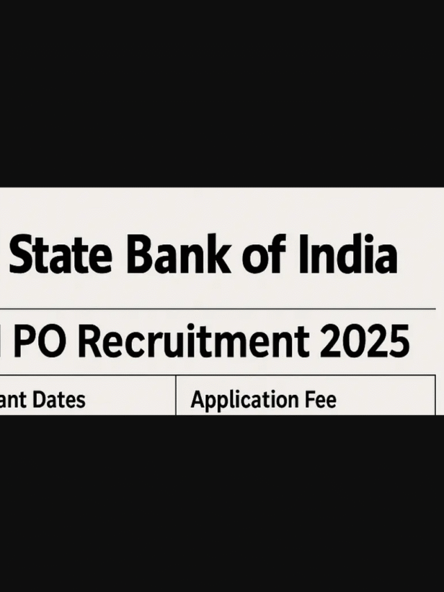 SBI PO Recruitment 2025, Sarkari job vacancy